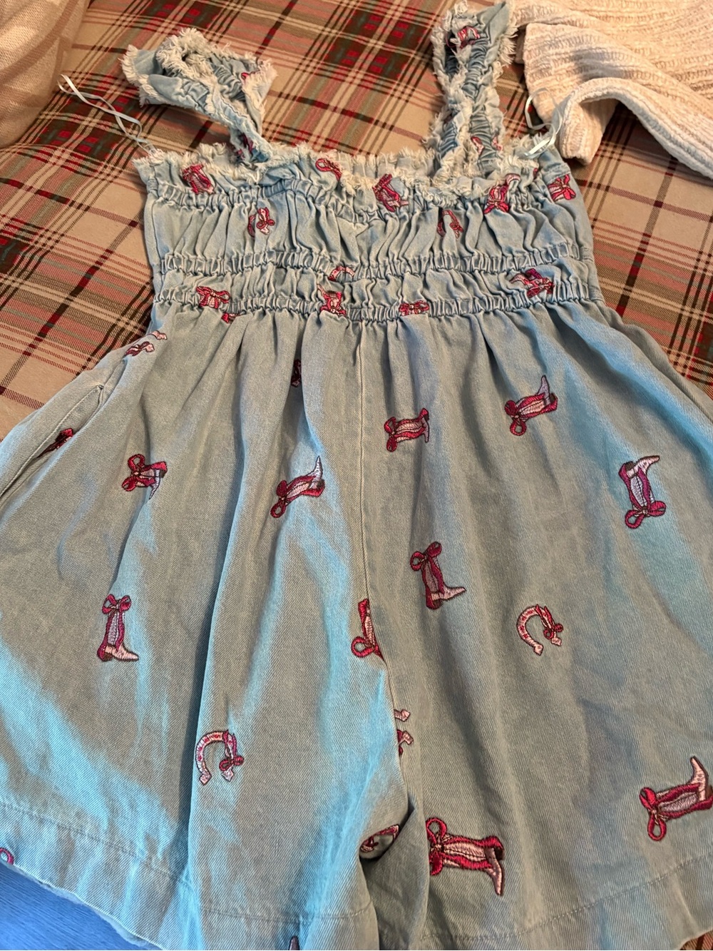 Western Jean Romper L